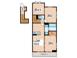 仮）D-room亀井野の物件間取画像